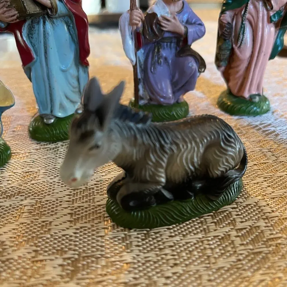 Vintage Fontanini Italian Christmas nativity 5 piece set